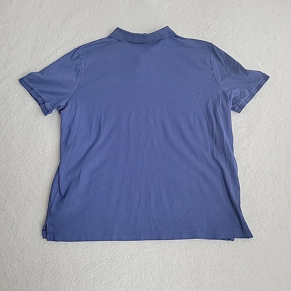 Polo Ralph Lauren Shirt Mens 2XL XXL‎ Blue Short Sleeve Soft Cotton Color Pony